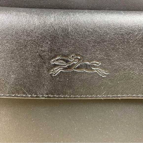 Longchamp Planetes Black Crossbody Nylon & Leather Bag - Picture 3 of 13